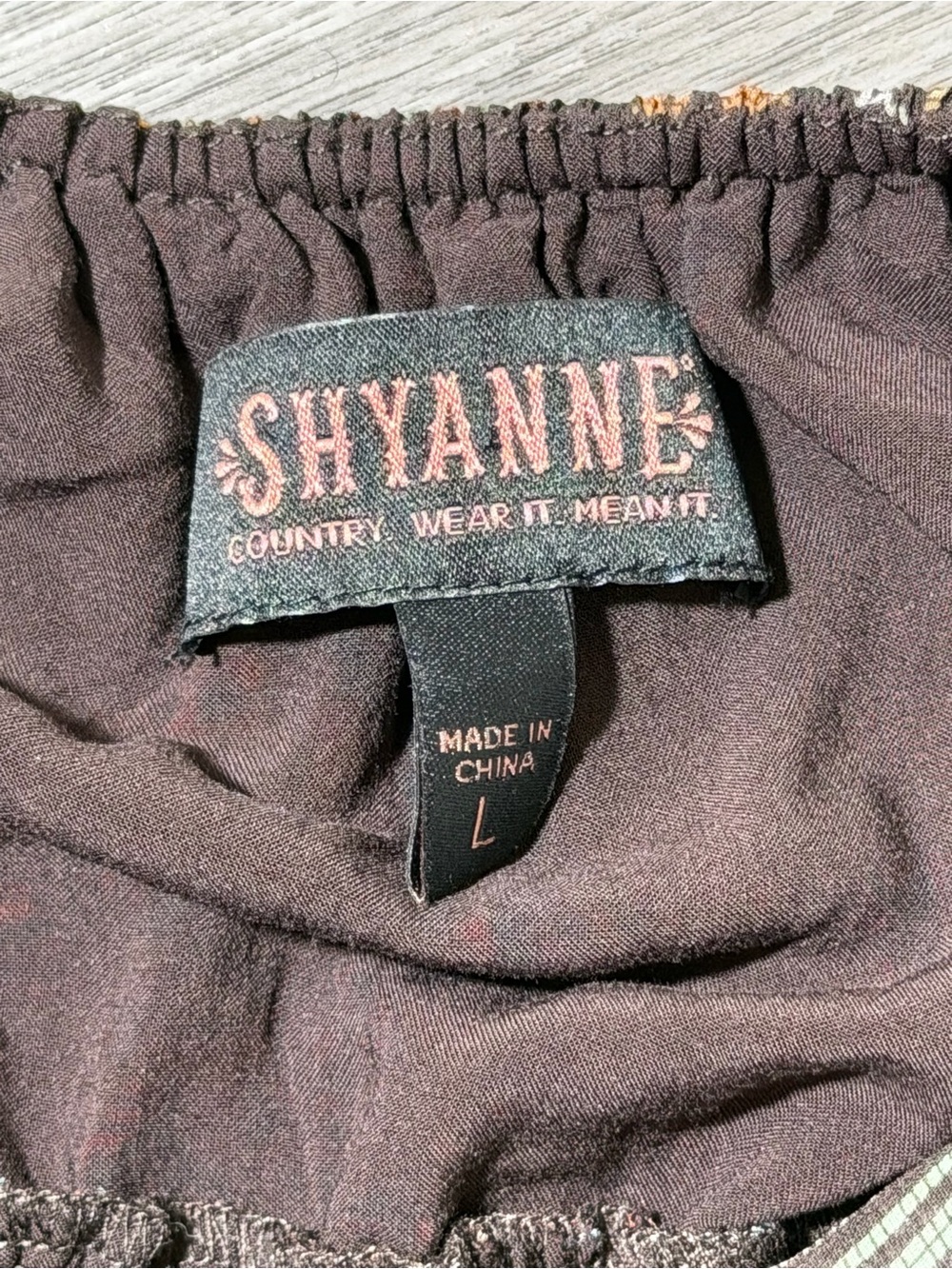 Shyanne Brown Floral Boho Mini Dress with Teal & Rust Accents - Picture 5 of 9
